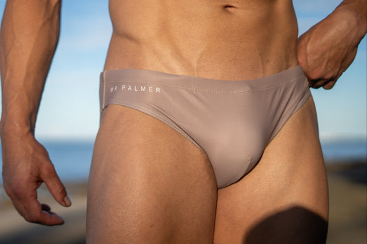Noosa Swim Brief in Mocha