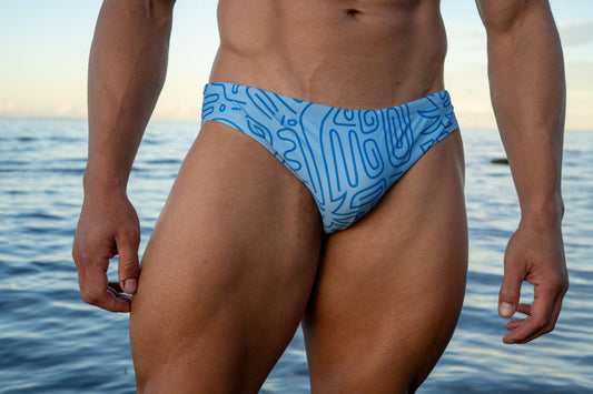 Bondi Swim Brief in Blue