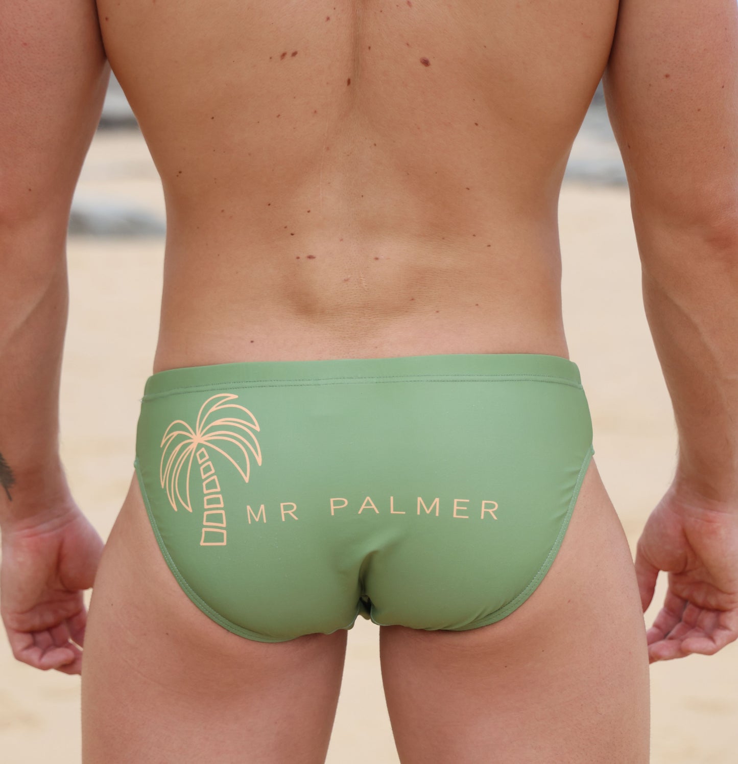 Men's Forest Green swim briefs, Underwear & Beachwear